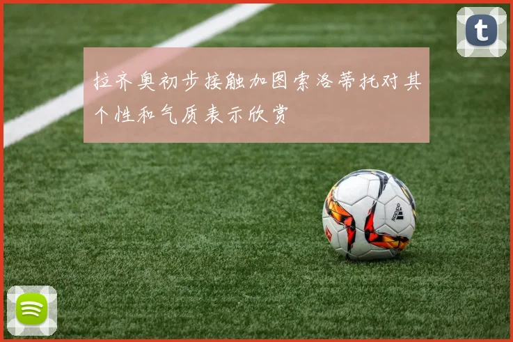 拉齐奥初步接触加图索洛蒂托对其个性和气质表示欣赏
